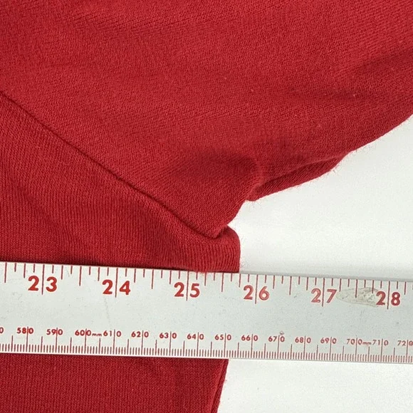 Lady Dorby Red Sweater with Fringe Size 2XL 90s Vintage Boho‎ - Picture 6 of 7